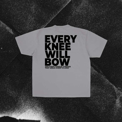 NC Youth Premium Heavyweight Tee - Every Knee Will Bow